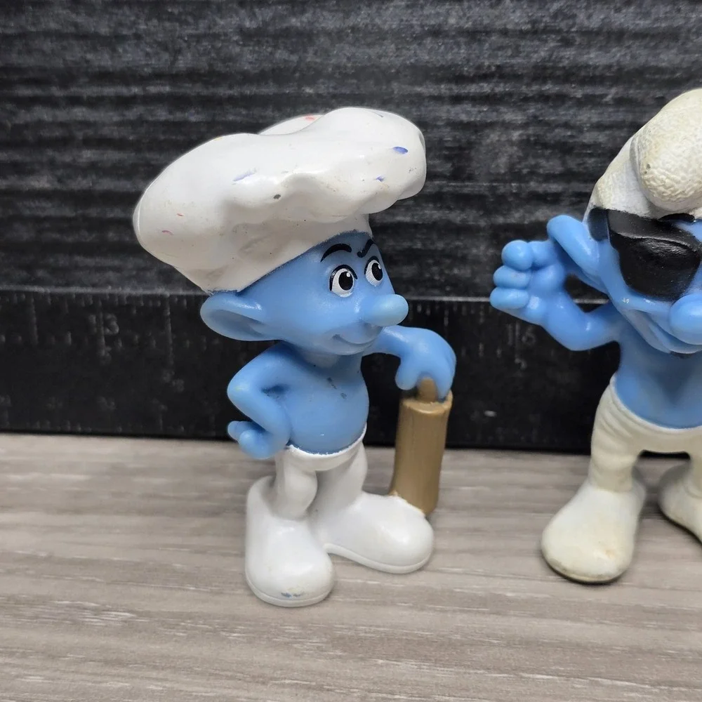 2011-2013 SMURFS Figures Lot Farmer Smooth Baker McDonalds Happy Meal